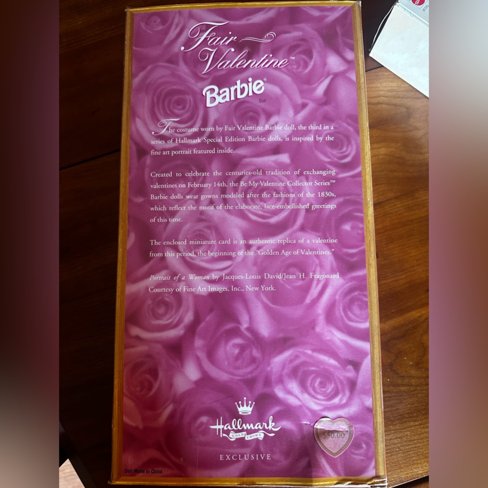 1997 Hallmark Special edition Fair Valentine Collectible Barbie - Picture 9 of 11